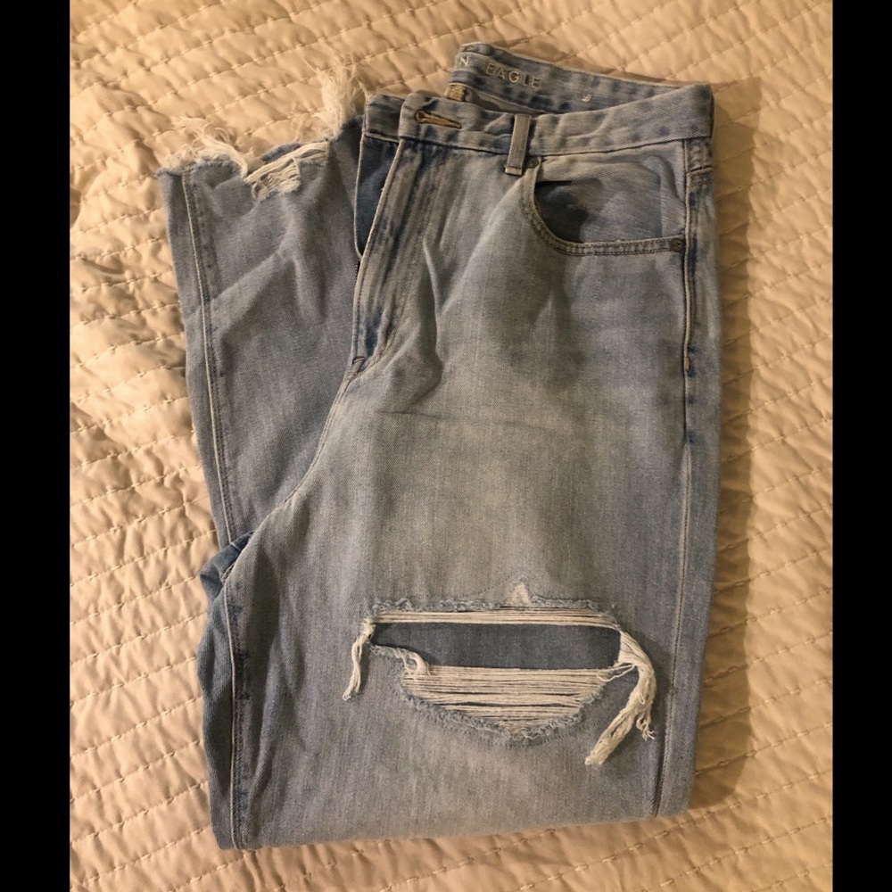 american eagle mom jeans, size 12